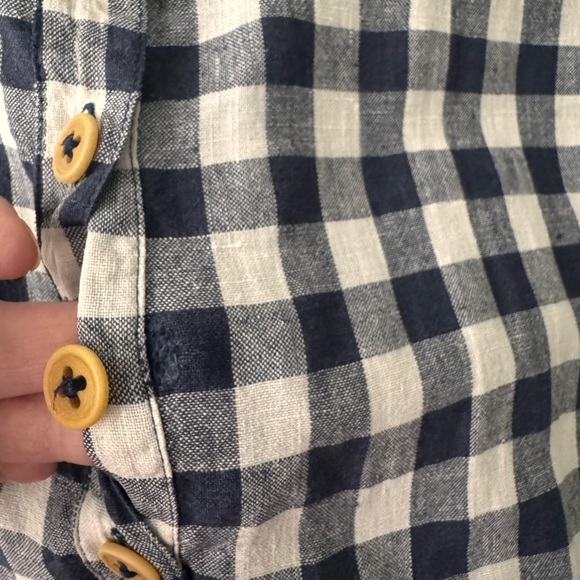 Pyne and Smith navy blue gingham dress xs - Picture 2 of 3